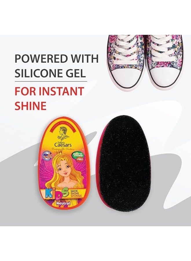 Habro Caesar Kids Shoe Shine Sponge For Girls Neutral 4 ML - Image 3